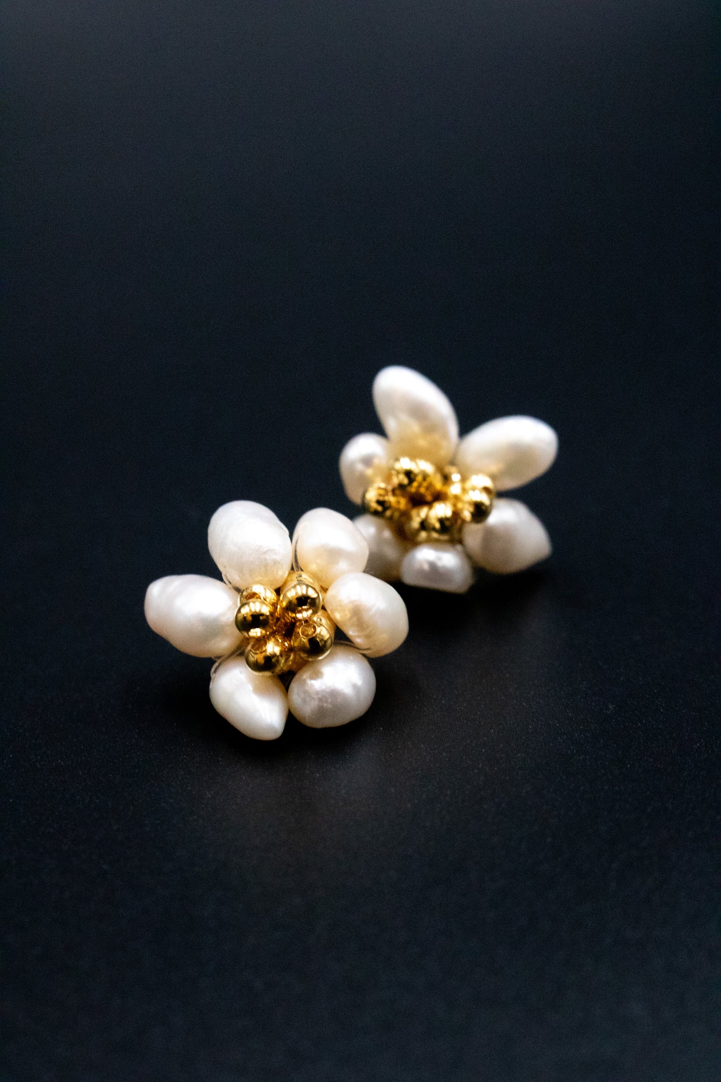 Mini Baroque Floral Stud Earrings